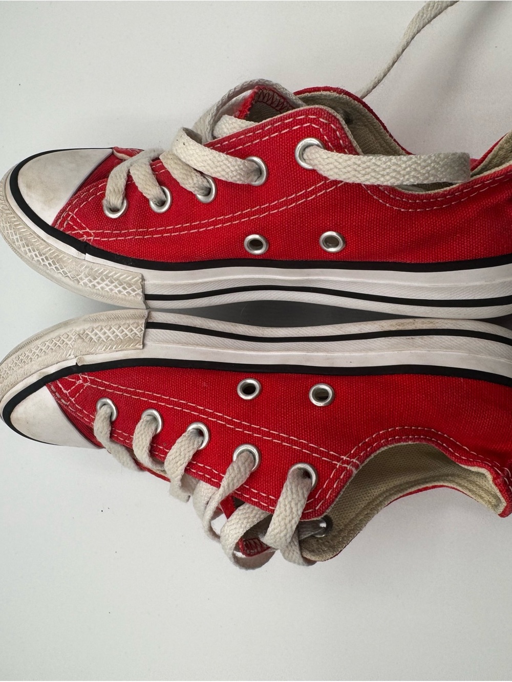 Converse Red Canvas Kids Sneakers